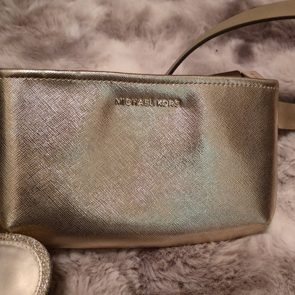 Michael Kors | Adjustable Belt Bag FANNY PACK - Gold | NEW WITHOUT TAGS NO CHARM - Picture 3 of 7